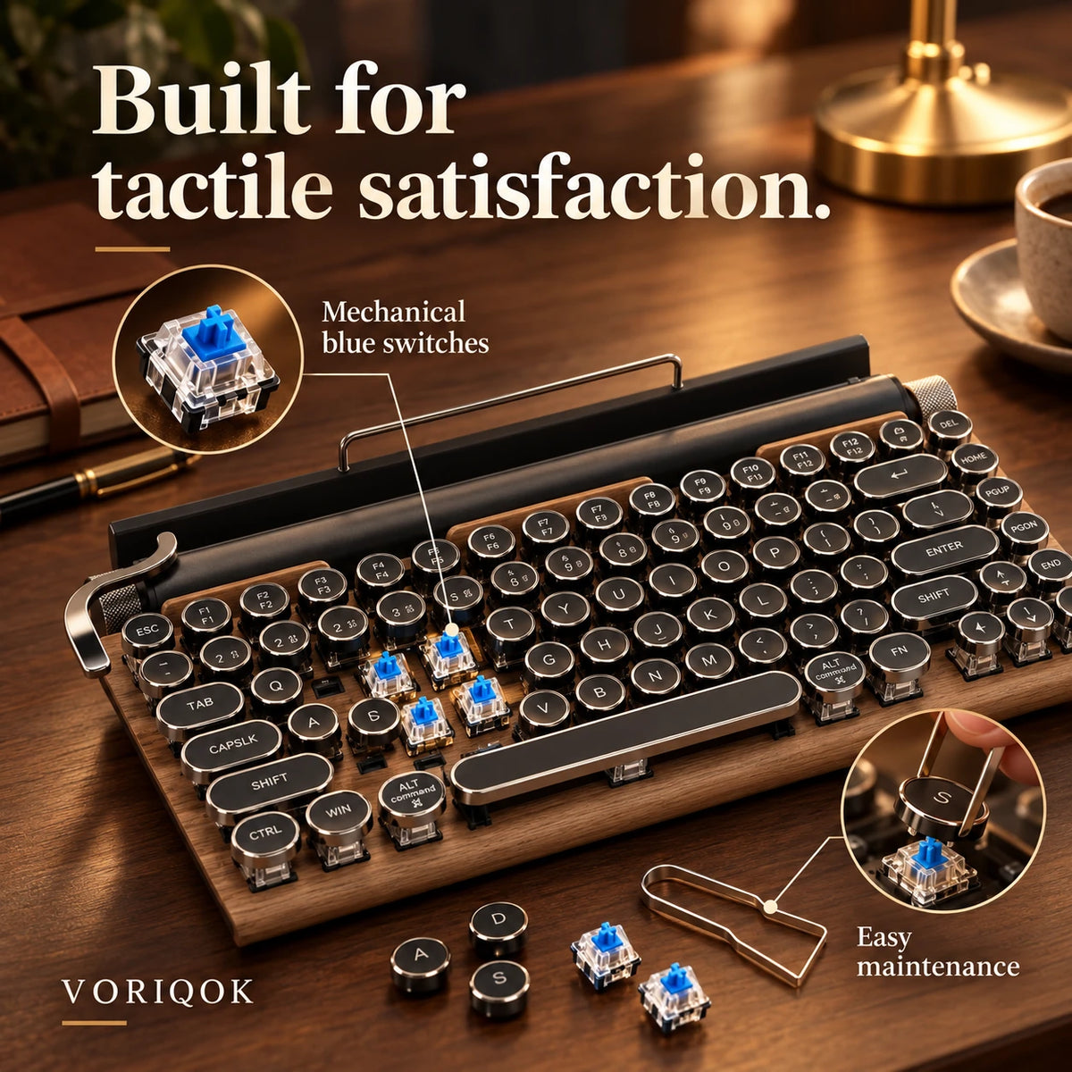 VORIQOK Type 83™ Retro Mechanical Keyboard