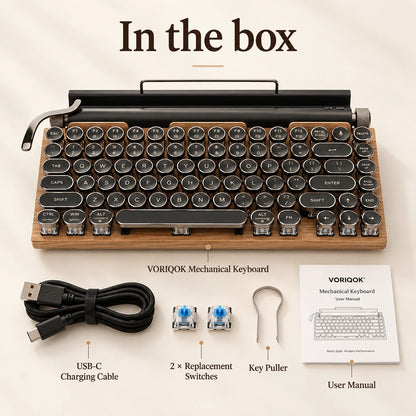 VORIQOK Type 83™ Retro Mechanical Keyboard
