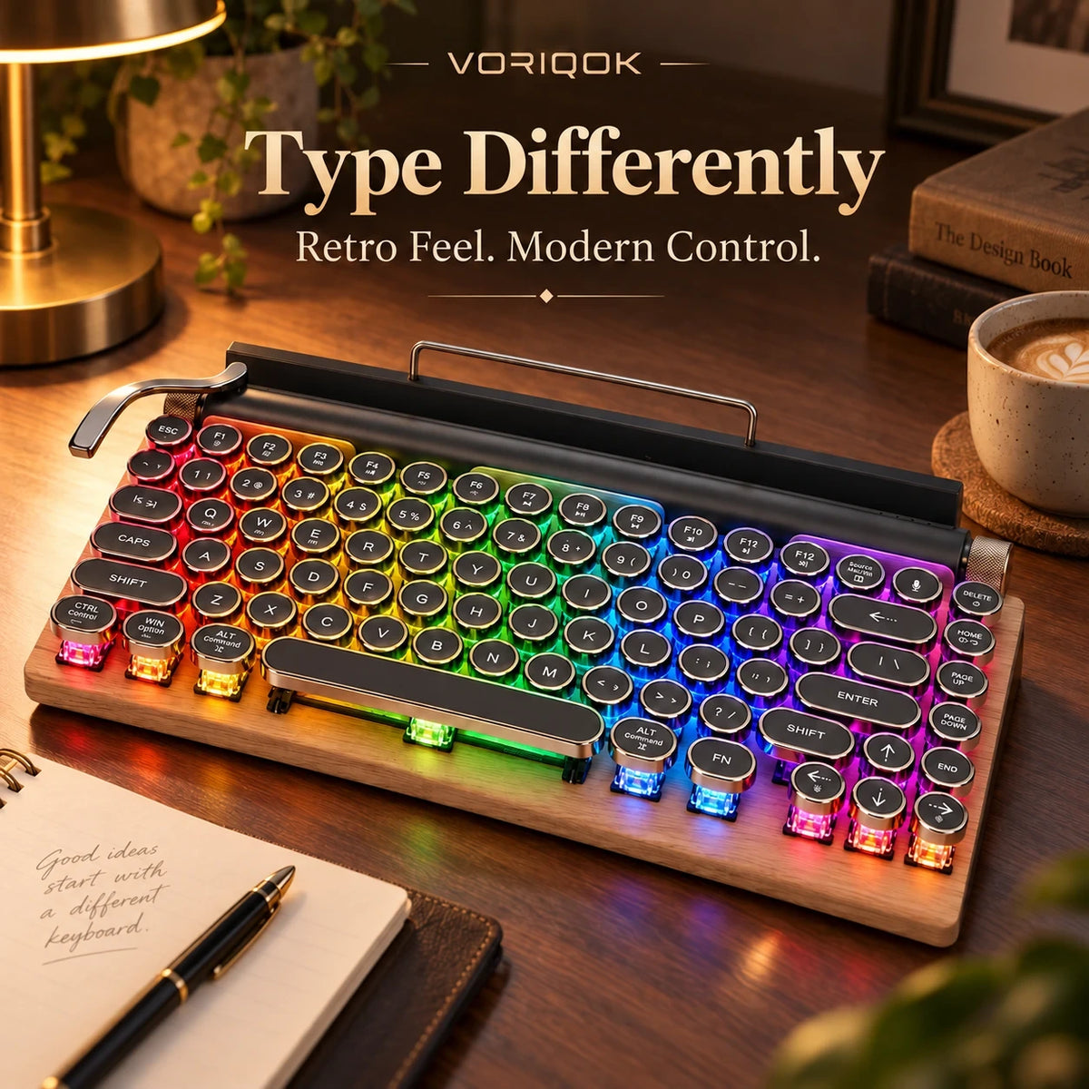 VORIQOK Type 83™ Retro Mechanical Keyboard